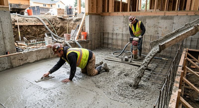 Basement Concrete Installation in Addison, TX