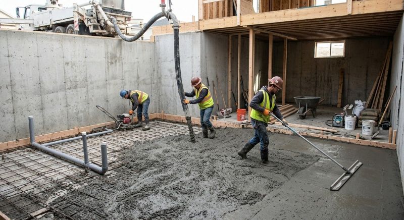Basement Concrete Installation in Cedar Hill, TX