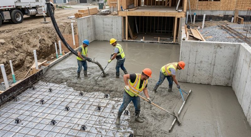 Basement Concrete Installation in Crowley, TX