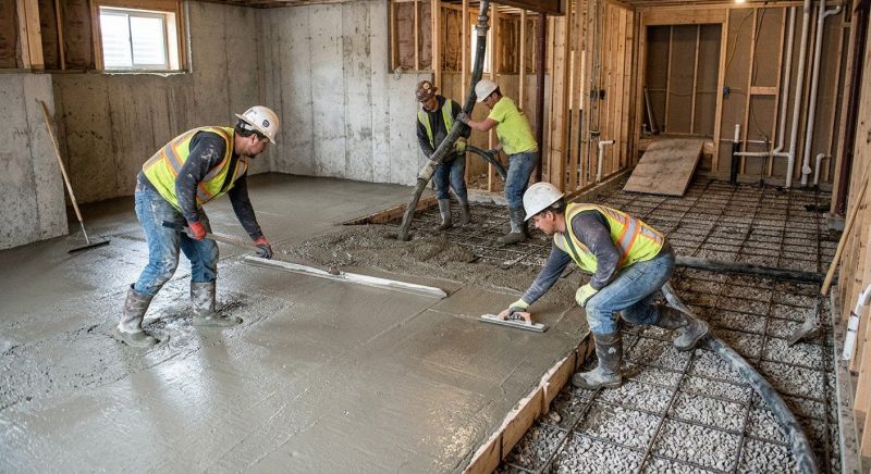 Basement Concrete Installation in Arlington, TX