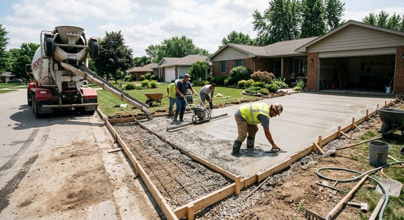 Cement Driveway Installation in Arlington, TX