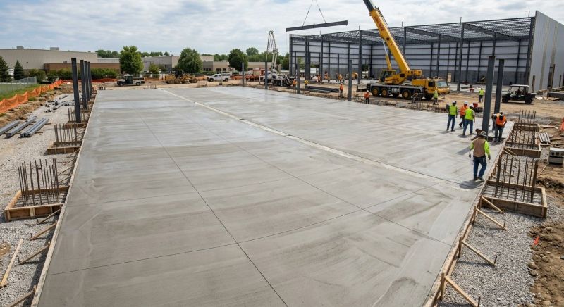 Commercial Slab Installation in Euless, TX