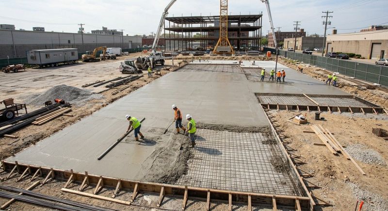 Commercial Slab Installation in Grapevine, TX