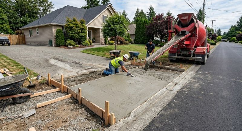Concrete Apron Installation in Arlington, TX