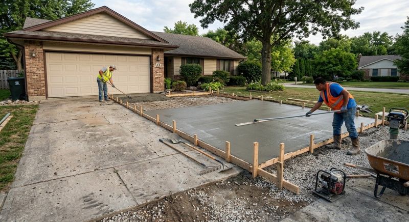 Concrete Driveway Installation in Hutchins, TX