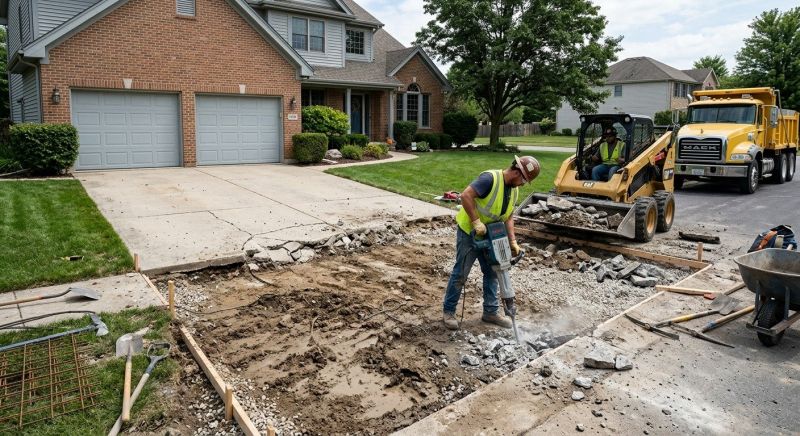 Concrete Driveway Installation in Irving, TX
