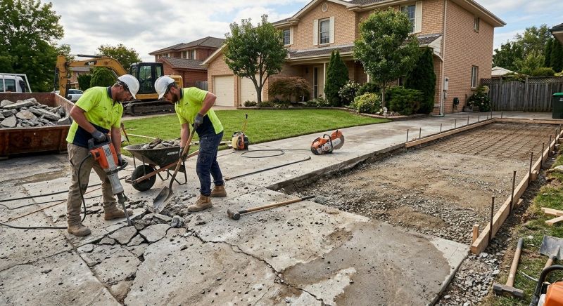 Concrete Driveway Installation in North Richland Hills, TX