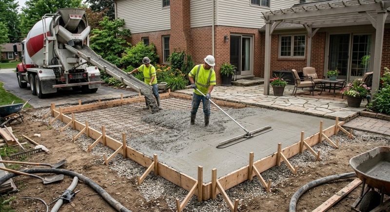 Concrete Flatwork Installation in Haltom City, TX