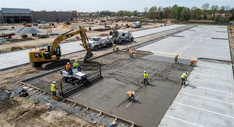 Concrete Parking Installation in Burleson, TX
