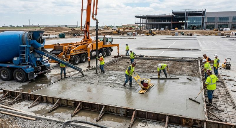 Concrete Parking Installation in Johnson County, TX