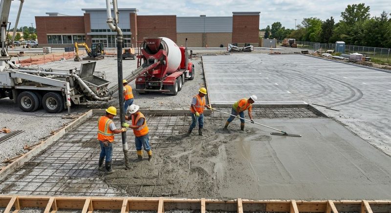 Concrete Parking Lot Paving in Red Oak, TX