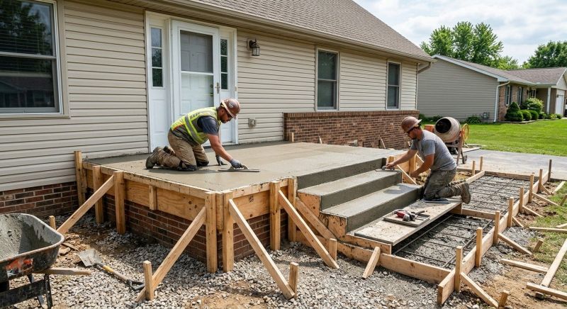 Concrete Porch Installation in Hurst, TX