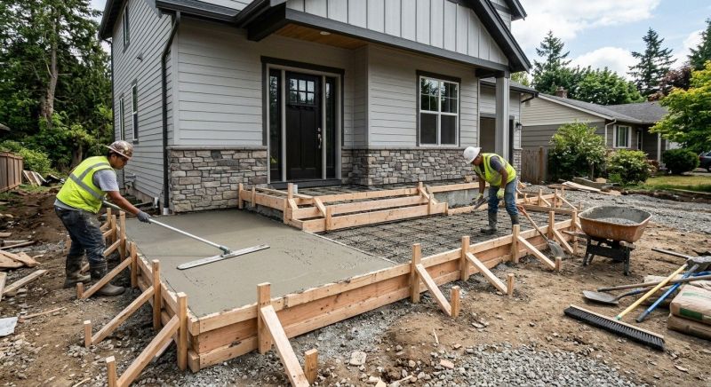 Concrete Porch Installation in Hutchins, TX