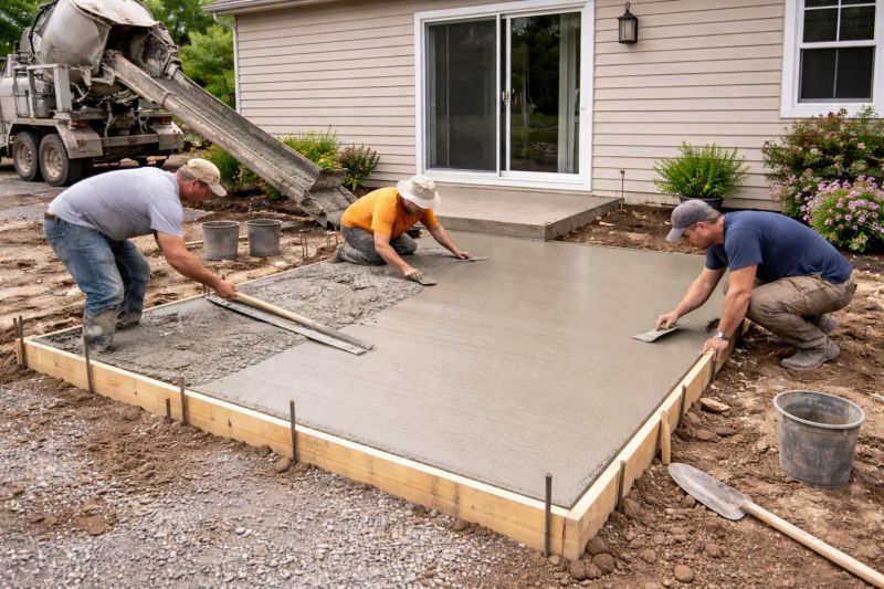 Concrete Porch Installation in Midlothian, TX