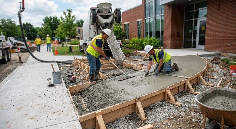 Concrete Ramp Installation in Lewisville, TX