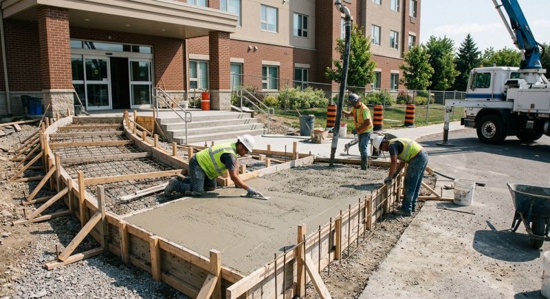 Concrete Ramp Installation in Mansfield, TX