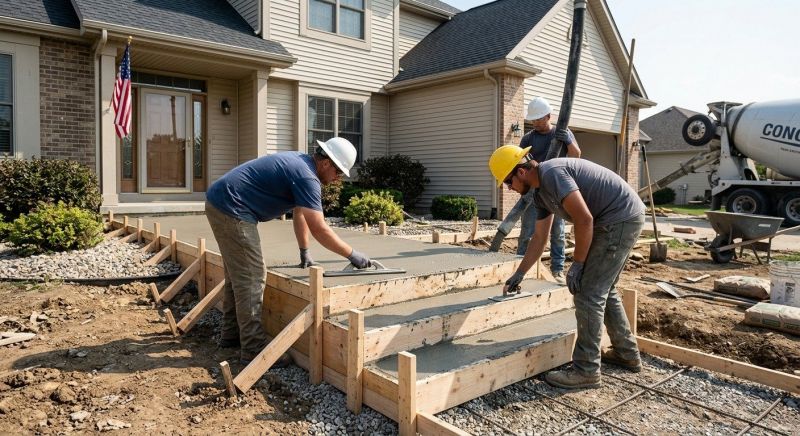Concrete Ramp Installation in Roanoke, TX
