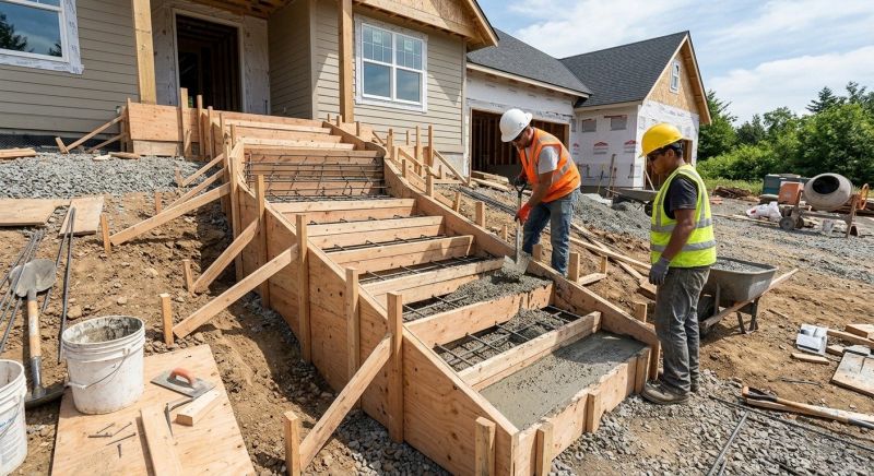 Concrete Stairs Construction in Denton County, TX
