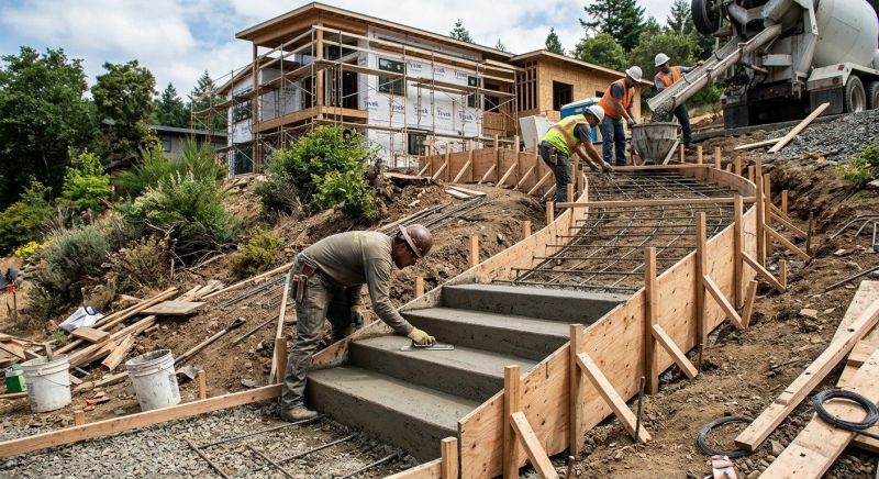 Concrete Stairs Construction in Haltom City, TX
