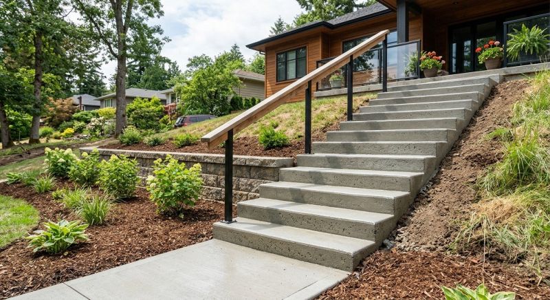 Concrete Stairs Construction in Johnson County, TX