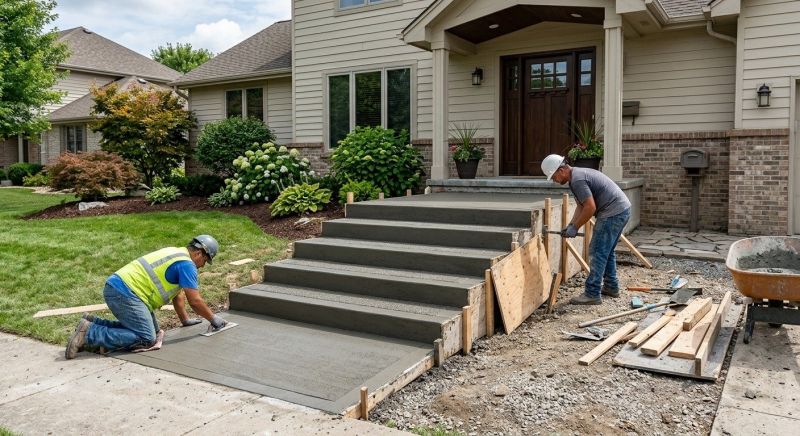 Concrete Stairs Installation in Dallas, TX