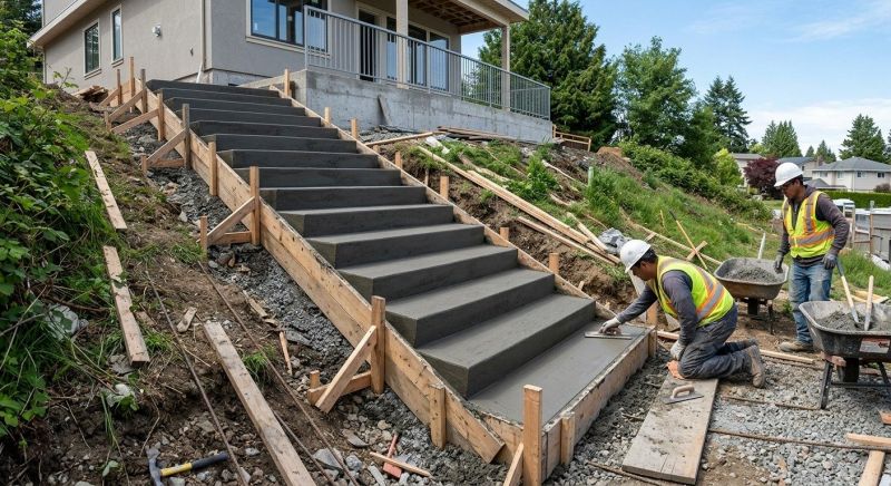 Concrete Stairs Installation in Grapevine, TX