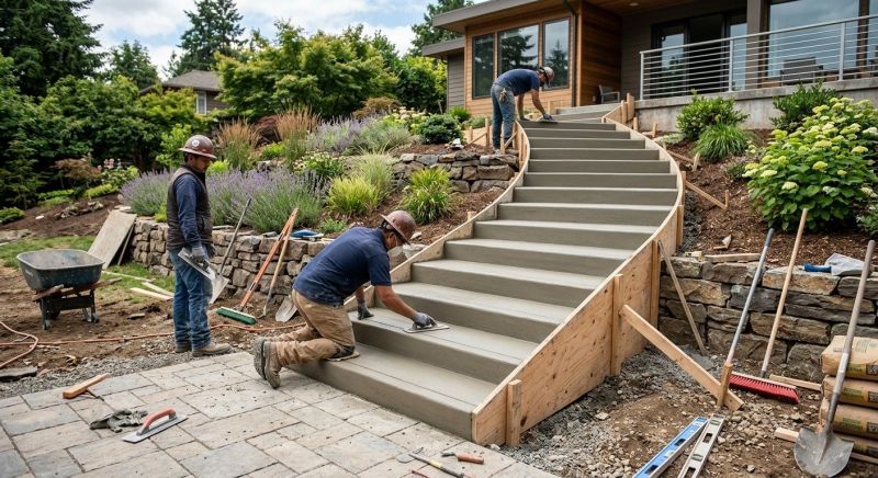 Concrete Stairs Installation in Hutchins, TX