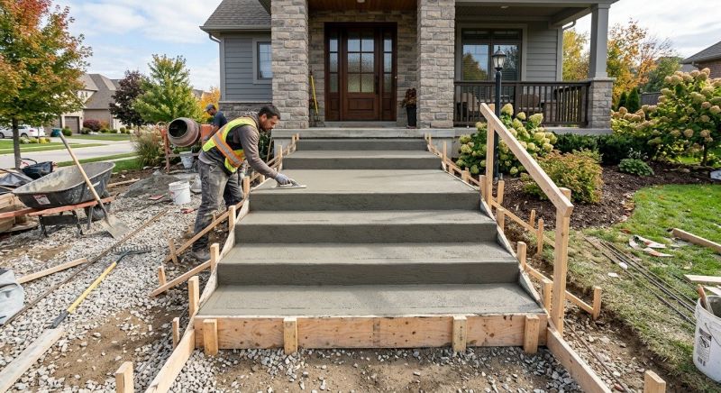 Concrete Stairs Installation in Johnson County, TX