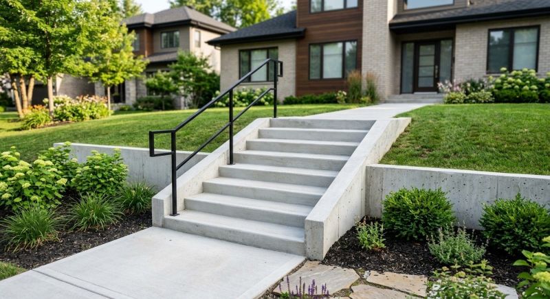 Concrete Stairway Installation in Arlington, TX