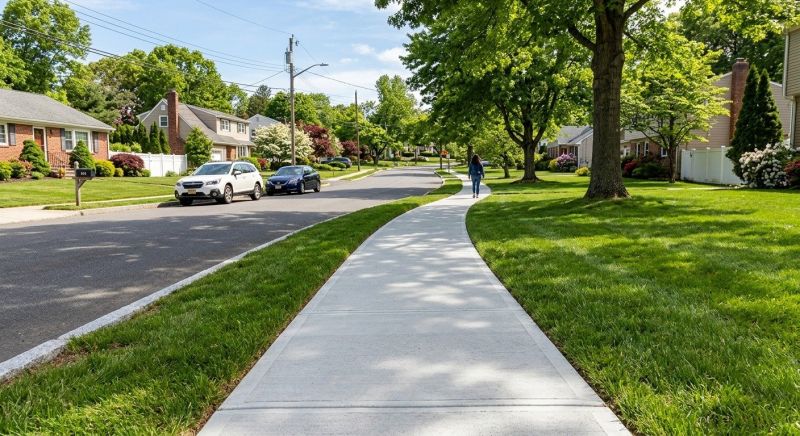 Concrete Walkway Installation in Flower Mound, TX