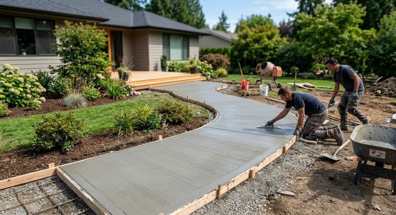 Concrete Walkway Installation in Grapevine, TX