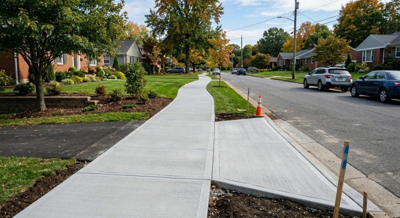 Concrete Walkway Installation in Hurst, TX