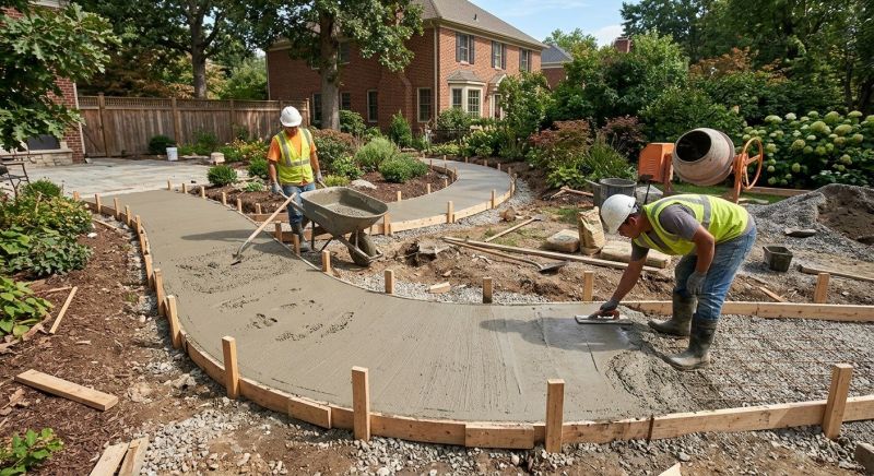 Concrete Walkway Installation in Southlake, TX