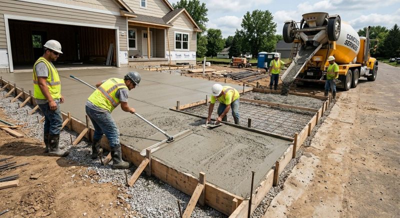 Driveway Slab Installation in Alvarado, TX