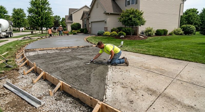 Driveway Slab Installation in Duncanville, TX