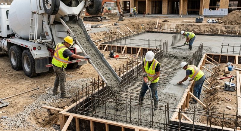 Foundation Pouring in Arlington, TX