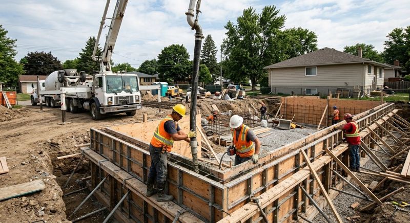 Foundation Pouring in Arlington, TX