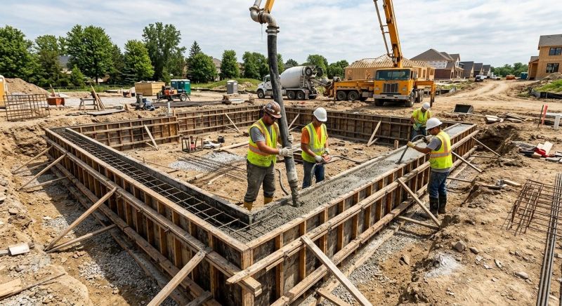 Foundation Wall Pouring in Euless, TX