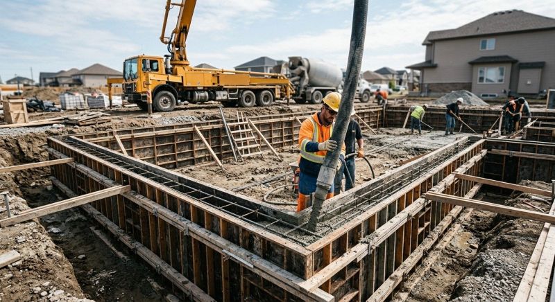 Foundation Wall Pouring in Roanoke, TX