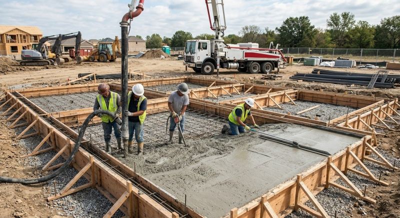 Foundation Wall Pouring in Venus, TX