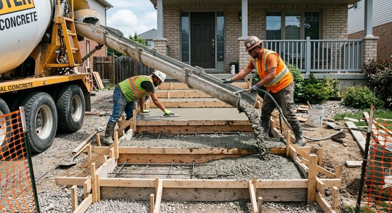 Steps Pouring in Arlington, TX
