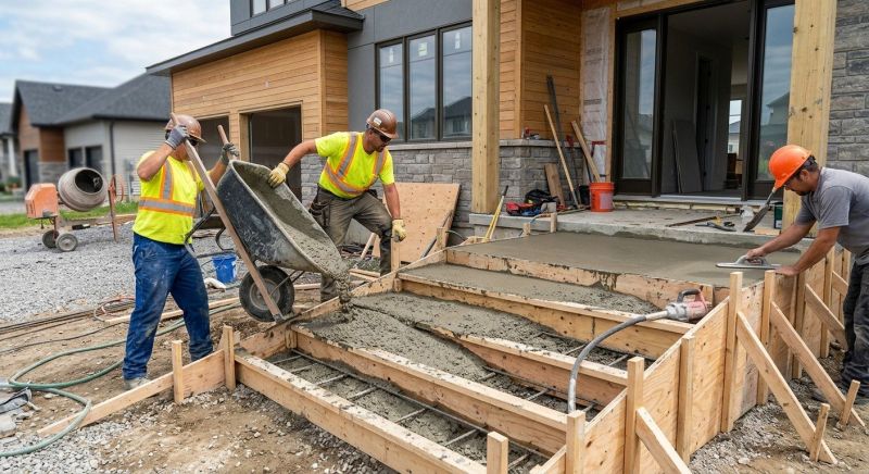 Steps Pouring in Arlington, TX